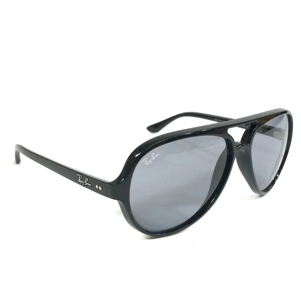 Ray-Ban Sunglasses RB4125 CATS 5000 601/R5 Polished Black Frames w/ Gray Lenses